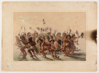 Taniec skóry głowy autorstwa George Catlin