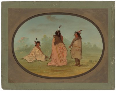 Trzej mężczyźni Blackfoot autorstwa George Catlin