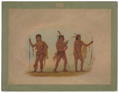 Trzy to mężczyźni autorstwa George Catlin