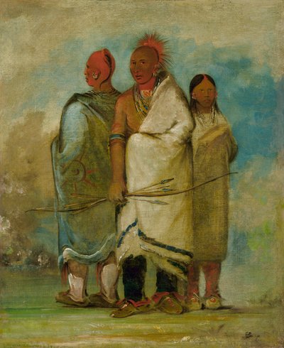 Trzech Indian Fox autorstwa George Catlin