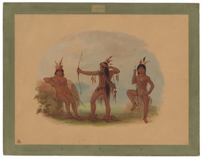 Trzej Indianie Wędrowcy autorstwa George Catlin