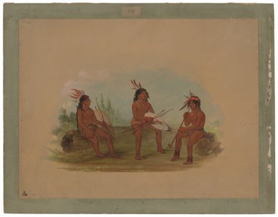 Trzech młodych mężczyzn Chinook autorstwa George Catlin