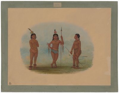 Trzech młodych Tobosów autorstwa George Catlin