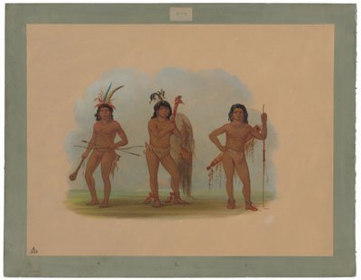 Trzej Indianie Zurumati autorstwa George Catlin