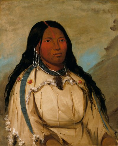 Tow-ée-ka-wet, kobieta Cree autorstwa George Catlin