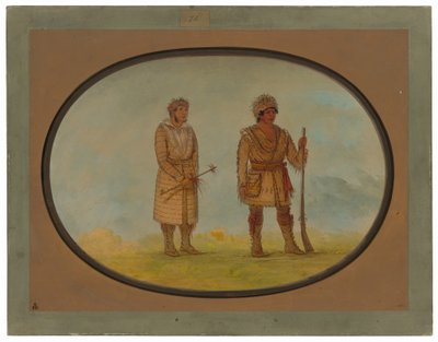 Dwaj wodzowie Cherokee autorstwa George Catlin