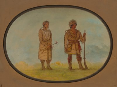 Dwaj wodzowie Cherokee, 18611869. autorstwa George Catlin