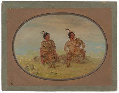 Dwóch Indian Czoctaw autorstwa George Catlin