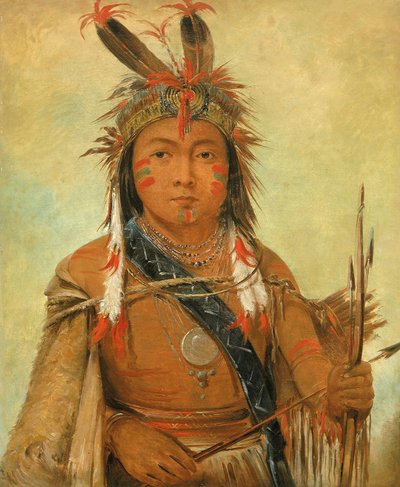 Ud-je-jock, Pelikan, Chłopiec autorstwa George Catlin