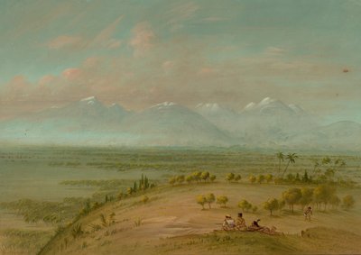 Widok na Pampa del Sacramento, 18541869. autorstwa George Catlin