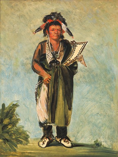 Wah-kón-ze-kaw, Wąż autorstwa George Catlin