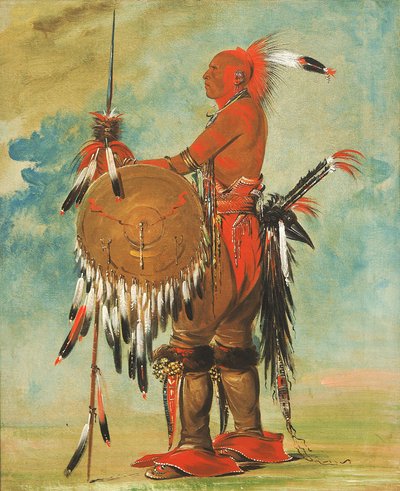 Wáh-pa-ko-lás-kuk, Trop Niedźwiedzia autorstwa George Catlin