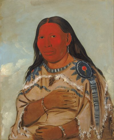Żona dwóch wron, 1832. autorstwa George Catlin