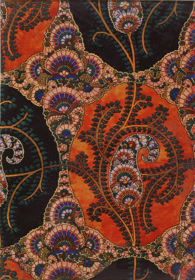 Projekt tkaniny na szale Paisley, ok. 1871 r. autorstwa George Charles Haite