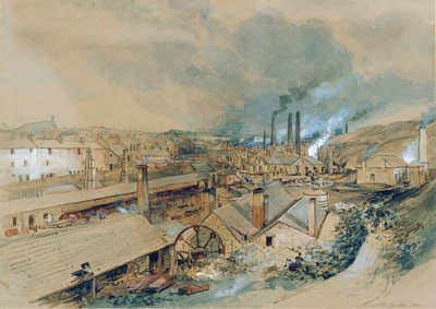 Huta Dowlais autorstwa George Childs