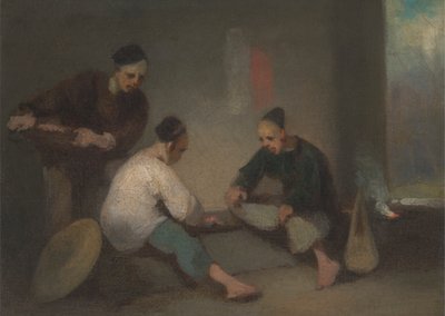 Chińscy hazardziści autorstwa George Chinnery