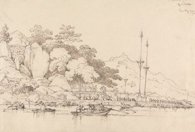 Lap House, Wewnętrzny Port, Makau autorstwa George Chinnery