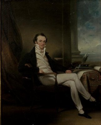 Portret dżentelmena (olej na płótnie) autorstwa George Chinnery