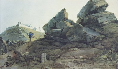 Klasztor Skały i Wzgórze, Chiny autorstwa George Chinnery