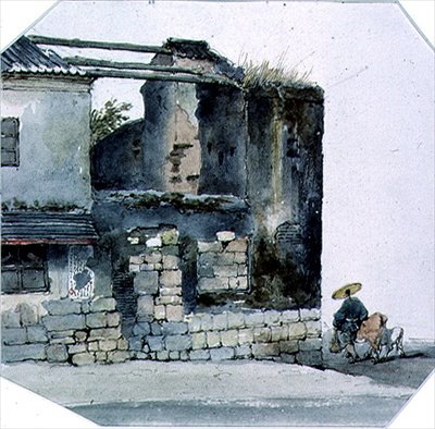 Scena w Makau autorstwa George Chinnery