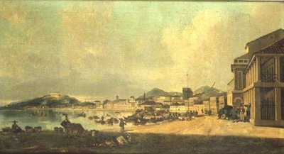 Widok na Makau autorstwa George Chinnery