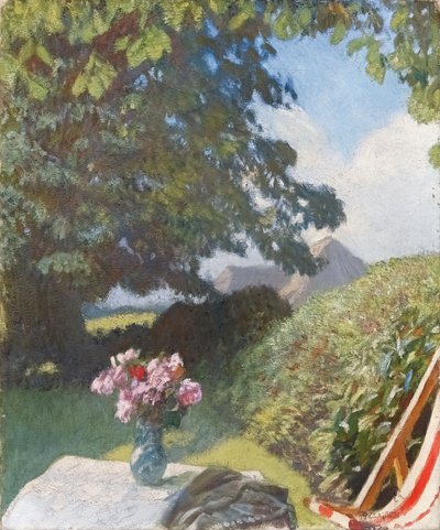 Zakątek ogrodu autorstwa George Clausen
