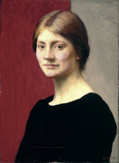 Dziewczyna w czerni autorstwa George Clausen