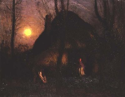 Domek przy Moonlight autorstwa George Clausen
