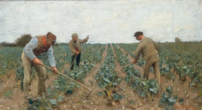 Pieczenie ziemi autorstwa George Clausen
