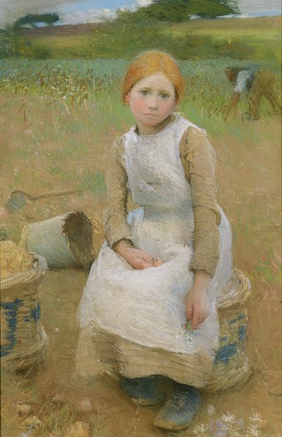 Różyczka, 1889 autorstwa George Clausen