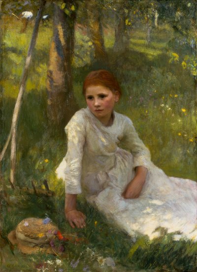 Południe w Hayfield autorstwa George Clausen
