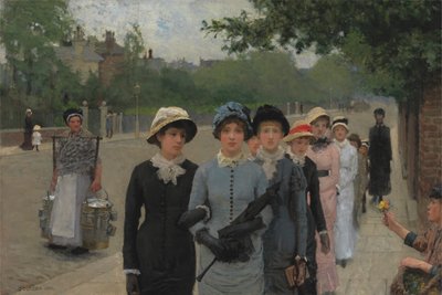 Uczennice autorstwa George Clausen