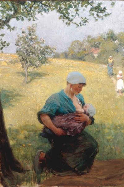 Wiosna autorstwa George Clausen