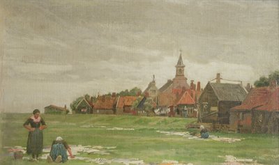 Praczki, Holandia, 1876 (tablica) autorstwa George Clausen