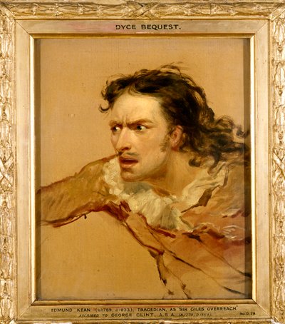 Edmund Kean jako Sir Giles Overreach w „Nowym sposobie spłacania starych długów”, c.1816 autorstwa George Clint