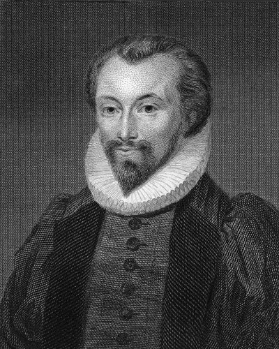 Portret poety Johna Donne 1572-1631. autorstwa George Clint