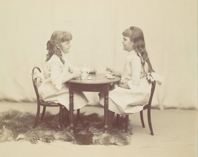 Frances i Ethel de Forest, córki Roberta de Forest, ca. 1890. autorstwa George Collins Cox