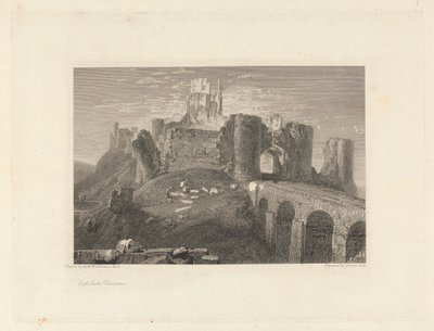 Zamek Corfe, Dorsetshire autorstwa George Cooke