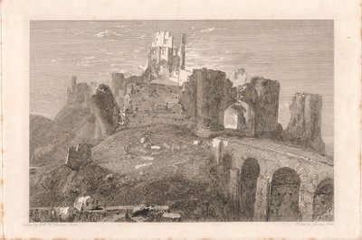 Zamek Corfe, Dorsetshire autorstwa George Cooke