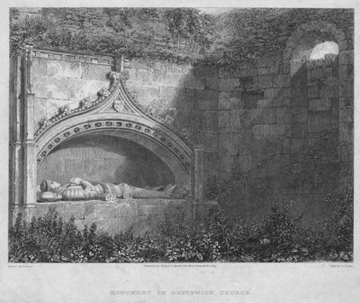 Pomnik w kościele Borthwick, 1819. autorstwa George Cooke