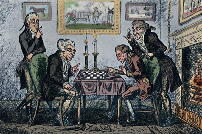Gra w szachy, 1948 autorstwa George Cruikshank