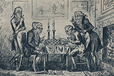 Gra w szachy, 1948 autorstwa George Cruikshank