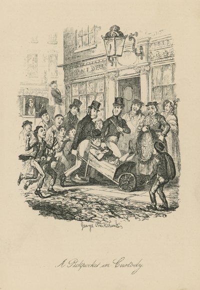 Kieszonkowiec w areszcie autorstwa George Cruikshank