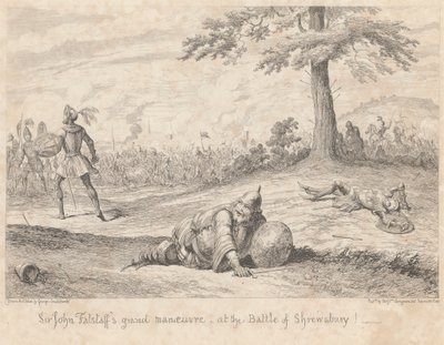 Inna część pola: „Henryk IV część I”, akt V, scena IV autorstwa George Cruikshank
