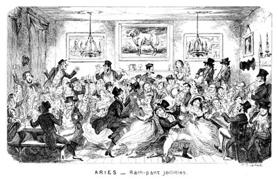 Baran - szalejące żarty, XIX wiek. autorstwa George Cruikshank