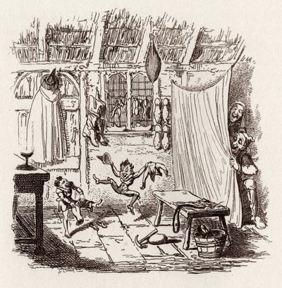 Bracia Grimm Dzieci i autorstwa George Cruikshank