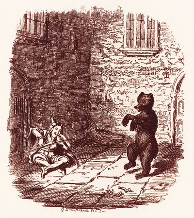 Bracia Grimm Dzieci i autorstwa George Cruikshank