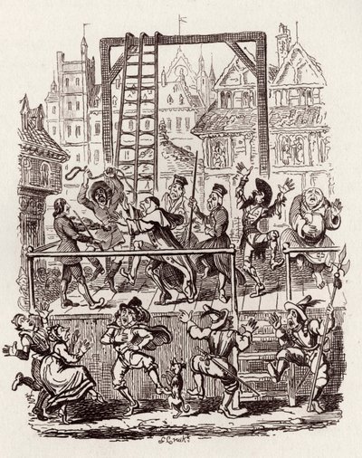 Bracia Grimm Dzieci i autorstwa George Cruikshank