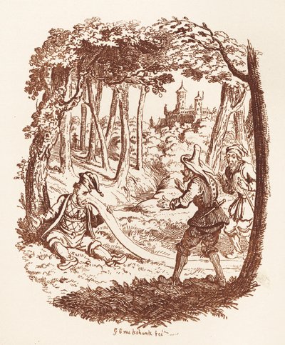 Bracia Grimm Dzieci i autorstwa George Cruikshank
