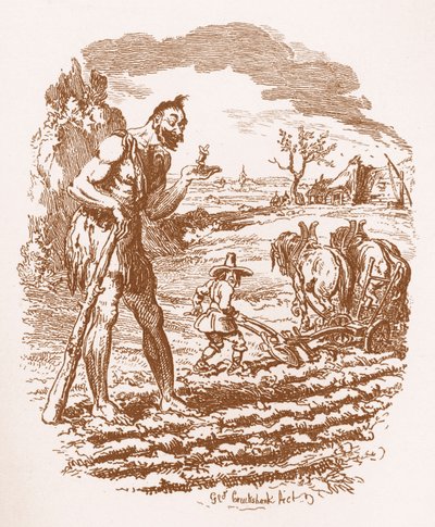Bracia Grimm Dzieci i autorstwa George Cruikshank